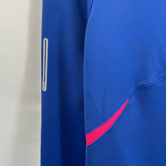 Saucony Women's Blue Quarter Zip Activewear Pullover Top Size Medium - Picture 8 of 15